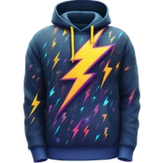 Lightning hoodie sticker