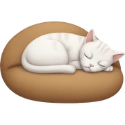 sleeping cat sticker
