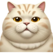 fat cat sticker