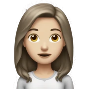 pale brunette girl sticker