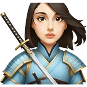 Elegant Samurai sticker