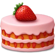 strawberry cake sticker
