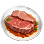 dish with meat sticker