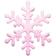 pastel pink snowflake  sticker