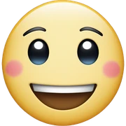 cute smiley face, with blusy cheecks sticker