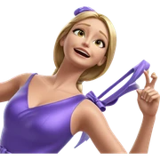 blonde girl in elegant dress sticker