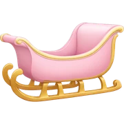light pink sleigh sticker