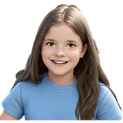 smiling girl outdoors with car sticker