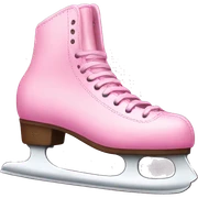Ice skates pink sticker