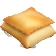 Realistic isolated sweet mexican sopapilla dessert sticker