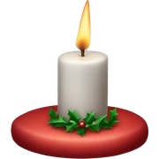 Christmas candle sticker