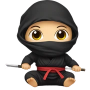 Ninja baby sticker