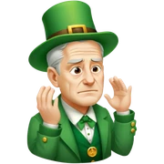 Sad Leprechaun sticker