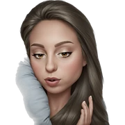 serene girl with pillow sticker