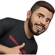 bearded boy in black shirt sticker