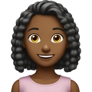 young }happy gril sticker