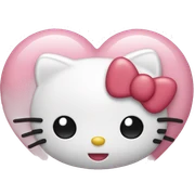 hello kitty heart sticker