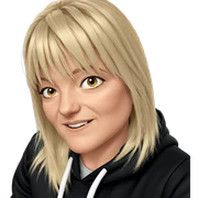 blonde girl in hoodie sticker