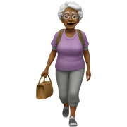 grandma on trail sticker