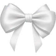 White bow sticker