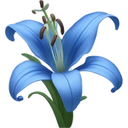 Blue lily  sticker