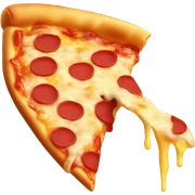 Pizza eating cheese  sticker