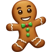 gingerbread man sticker