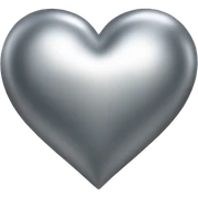 Metallic heart sticker