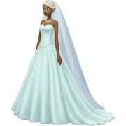 pastel blue wedding dress sticker