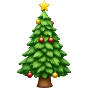 A Christmas tree  sticker