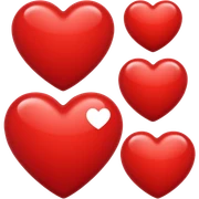red heart sticker