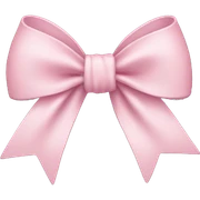 light pink bow sticker