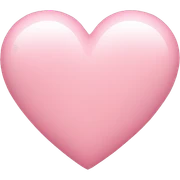 Light pink heart  sticker