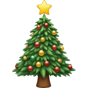 Christmas tree sticker