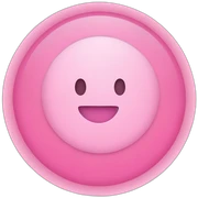 Pink circle sticker