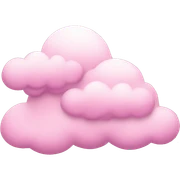 Pink clouds sticker