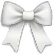 white bow sticker