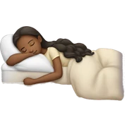 Girl sleeping sticker