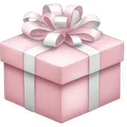 Light pink Christmas gifts under a white Christmas tree  sticker