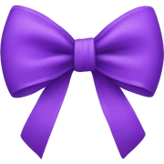Purple bow  sticker