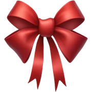 Red bow sticker