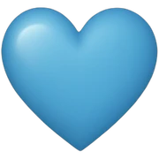 Heart blue sticker