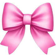 Pink bow sticker