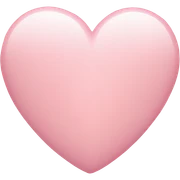 light pink heart sticker