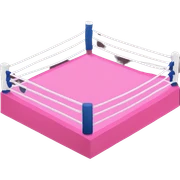 Boxing ring with pink  sticker