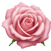 Rose withe sticker