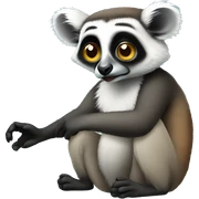 Drunk lemur  sticker