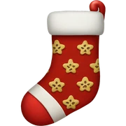 Christmas stocking sticker