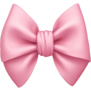 light pink bow on light pink bow sticker