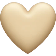 Beige heart  sticker